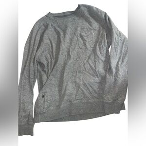 Vuori Men's Heather Gray Crewneck Sweater reversible